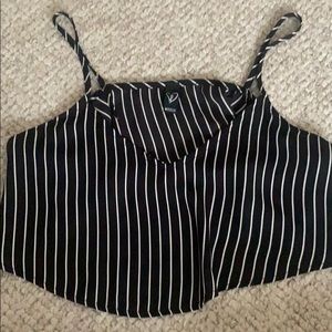 Flowy crop tank top